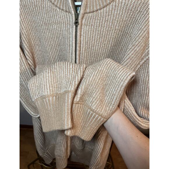 The Territory Ahead Khaki Alpine Ace Zip Cardigan Men' XL Ribbed Zip Grandpacore - Picture 4 of 10